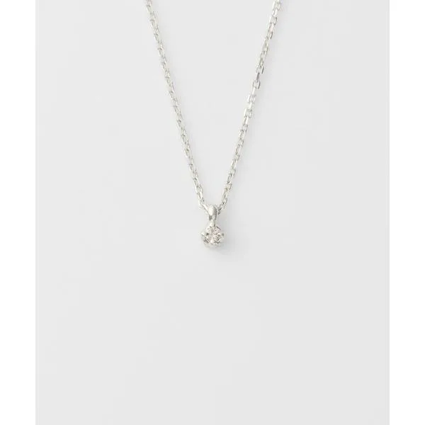 ネックレス シルバーダイヤモンドネックレス(0.03 ct) レディース