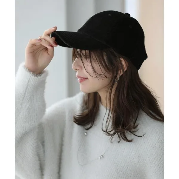 キャップ 帽子 レディース コーデュロイキャップ レディース