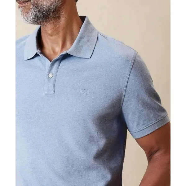 เสื้อโปโลแขนสั้น BANANA REPUBLIC FACTORY STORE Monogram pique BR เสื้อโปโลชาย