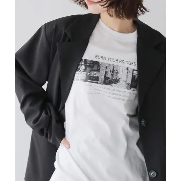tシャツ 半袖 「cheriella」シリーズ累計2万枚販売突破!!WEB限定フォトプリントロゴTシャツ WEB LIMITED PHOTO PRINT LOGO T-SHIRT レディース