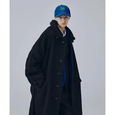 ステンカラーコート コート Wool Blend Shaggy Over Coat / ウールブレンドシャギーオーバーコート メンズ レディース