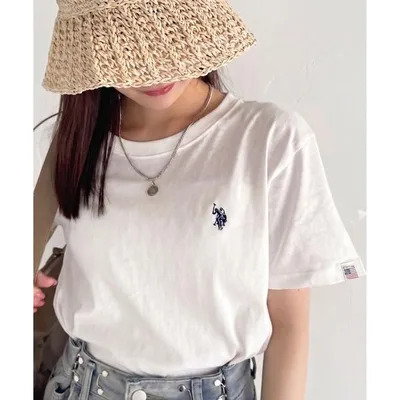 tシャツ 半袖 U.S. POLO ASSN. 10色展開 大人気のワンポイント刺繍 コンパクトシルエット ベーシック Tシャツ レディース