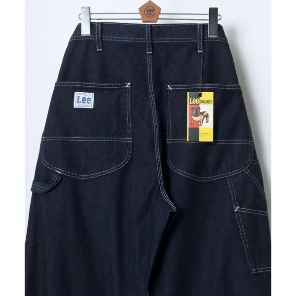 ワイドパンツ ジーンズ Lee/リー PAINTER PANTS/ペインターパンツ/デニム ダック ツイル ヒッコリー ワイドパンツ/バギーパンツ/レディース メンズ