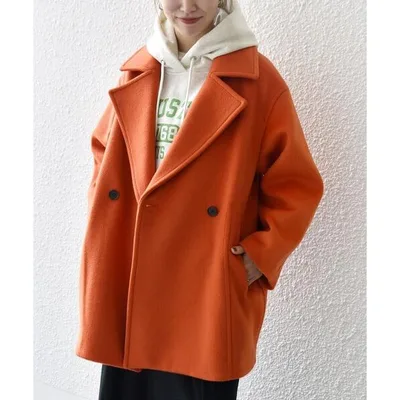 コート チェスターコート 「WEB限定」PURE WOOL コクーン テーラード ショート コート 26AW レディース