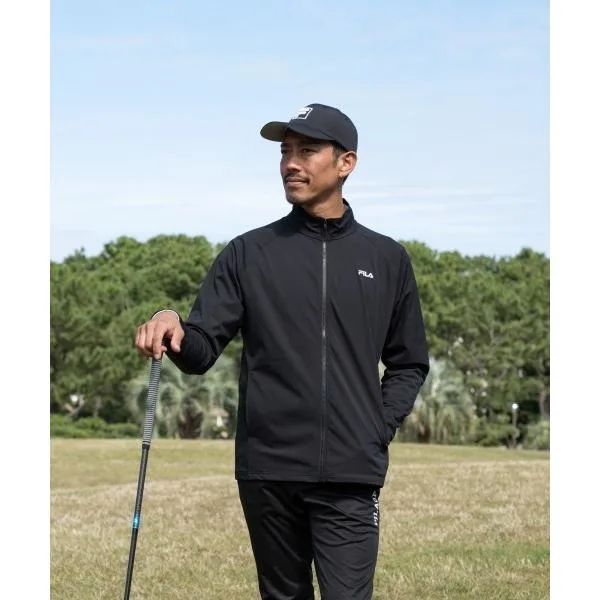 ブルゾン アウター 「FILA GOLF/フィラゴルフ」パッカブルブルゾンナイロンジャケット 接触冷感 UVカット ストレッチ撥水加工 ゴルフ メンズ レディース