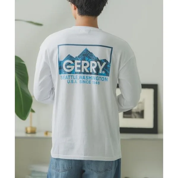 tシャツ 「GERRY」別注 ネオン 転写 ボックスロゴ 長袖ロンT メンズ レディース