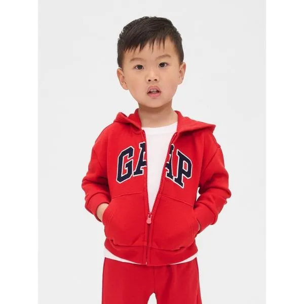 パーカー babyGap リラックス GAPロゴ ジップアップパーカー キッズ 子供服 男の子 女の子