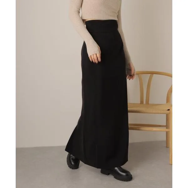 ロング スカート tuck long tight skirt/タック ロング タイト スカート