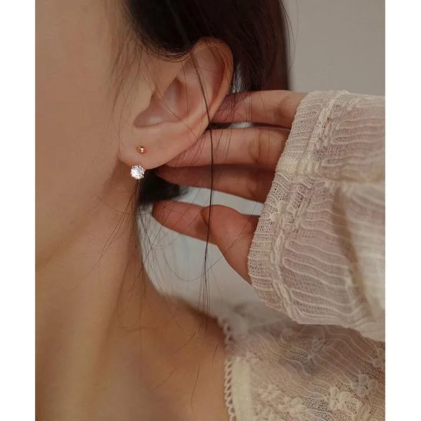 アレルギー対応 ピアス アレルギー対応エコジルコンピアス レディース