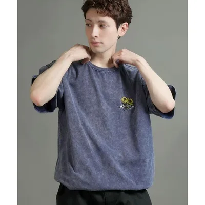 tシャツ 「Starting Over/スターティングオーバー」ONE POINT LOGO EMBROIDERY DRAW CODE T-SHIRT / ワンポイント ロゴ刺繍 ドローコード デザイン 半袖 T…