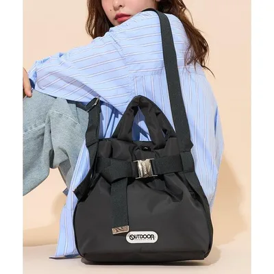 ショルダーバッグ バッグ OUTDOOR PRODUCTS × PUBLUX/アウトドアプロダクツ 別注ベルト付きパデッドトートバッグ Sサイズ 限定展開 レディース