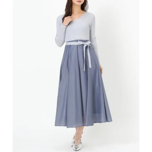 ワンピース カシュクールドッキングワンピース