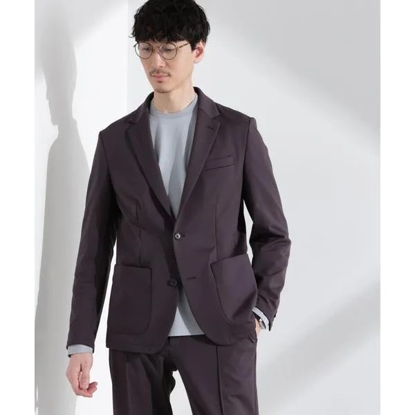 ジャケット テーラードジャケット 「N JACKET BASIC」TEXBRID(R)ポンチストレッチジャケット(セットアップ可) メンズ