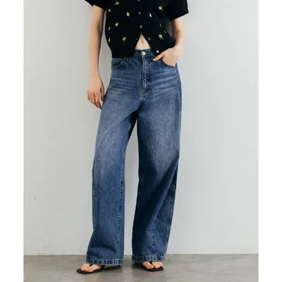 ワイドパンツ ジーンズ デニム デニムパンツ WIDE BEETLE DENIM PANTS/ワイドビートルデニムパンツ レディース