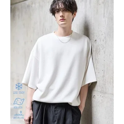 tシャツ 「接触冷感/抗ピリング/防シワ」マルチファンクショナリーポンチ/接触冷感天竺コットン ドローコードTシャツ メンズ レディース