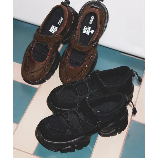 スニーカー マリークワント mary quant 「累計13,000足突破!」MARY QUANT × PUBLUX/マリークワント クロスコード バレエ スニーカー/メリージェーン ス…
