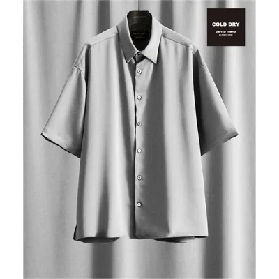シャツ 半袖 「月間売上NO1」COLD DRY ショートスリーブシャツ |接触冷感/軽量/通気性/オフィスカジュアル/夏服/インナー メンズ