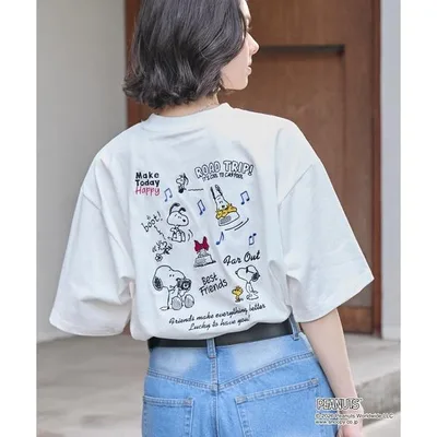 tシャツ 半袖 「PEANUTS / SNOOPY」別注 ピーナッツ スヌーピー ヴィンテージプリント オーバーサイズ半袖Tシャツ レディース メンズ