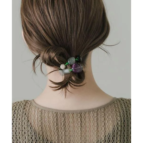 ヘアゴム カラフルモチーフヘアポニー