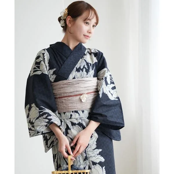 セパレート浴衣 浴衣 ひとりで着れる!簡単セパレート浴衣セット utatane レディース