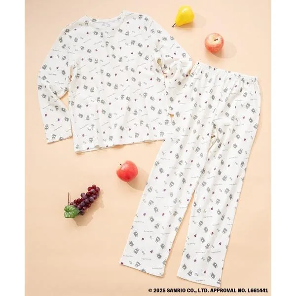 パジャマ 「KIDS」FTL×サンリオキャラクターズ長袖ルームウェア / ワンマイルウェア / パジャマセット ルームセット セットアップ 上下2点セット / リン…