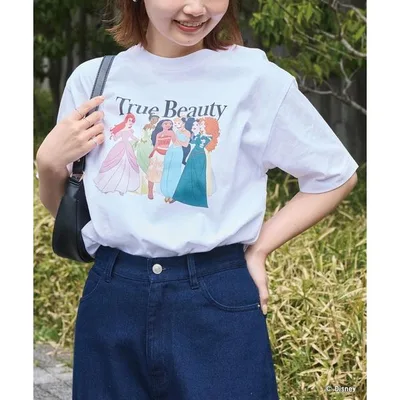 tシャツ 半袖 Disney|ディズニープリンセス/プリントTシャツ レディース