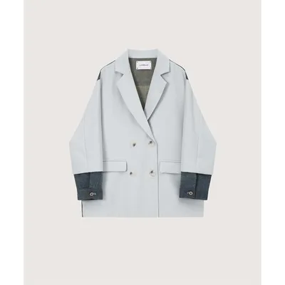 ジャケット テーラードジャケット Denim Patchwork Jacket レディース