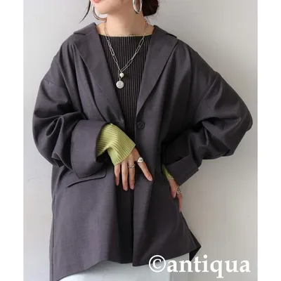 アンティカ antiqua ジャケット テーラードジャケット ダッドテーラージャケット レディース