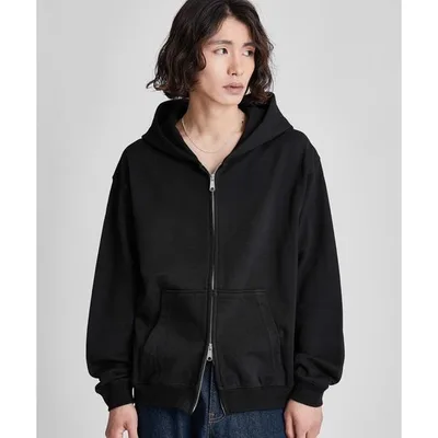パーカー Heavy weight double zip hoodie / ヘビーウェイトダブルジップフーディー(短丈) メンズ レディース