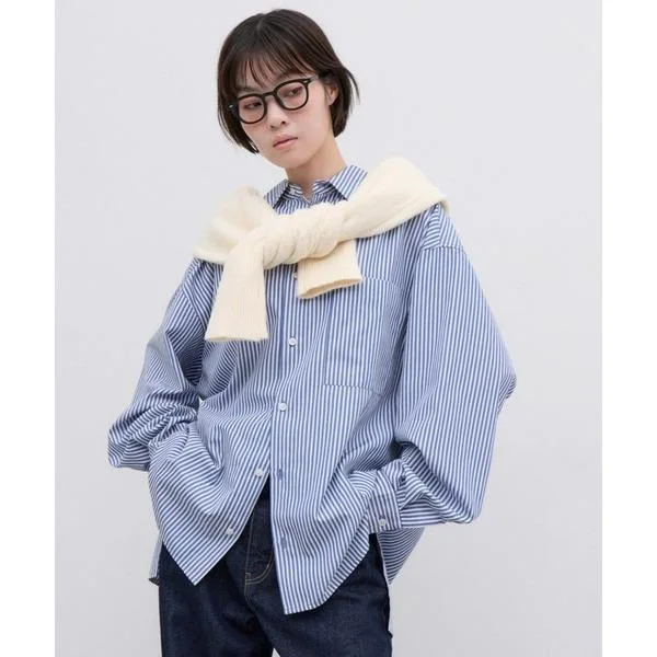 シャツ 「WEB限定」「4サイズ展開」ルーズシルエットレギュラーカラーアソートシャツ メンズ レディース