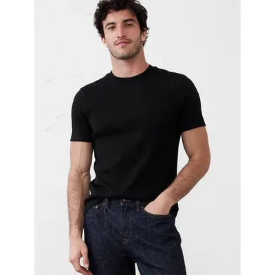 tシャツ BANANA REPUBLIC FACTORY STORE ミニリブ クルーネックTシャツ メンズ
