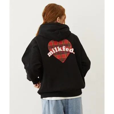 パーカー PLAID HEART SWEAT HOODIE レディース メンズ