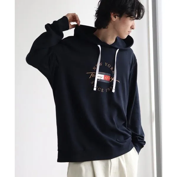 パーカー 「TOMMY HILFIGER/トミーヒルフィガー」 ロゴ ライトウェイトパーカー メンズ レディース