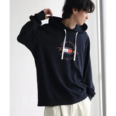 パーカー 「TOMMY HILFIGER/トミーヒルフィガー」 ロゴ ライトウェイトパーカー メンズ レディース
