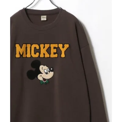 トレーナー スウェット 裏起毛 Disney/ディズニー ミッキー トイストーリー ベイマックス 101匹わんちゃん オーバーサイズ 裏起毛 サガラ刺繍 プリントス…