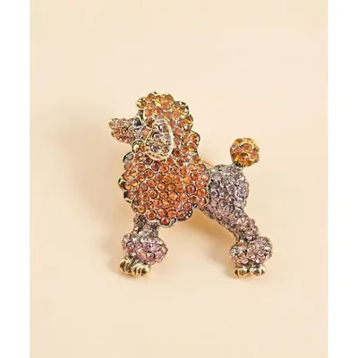 ブローチ プードルブローチ レディース