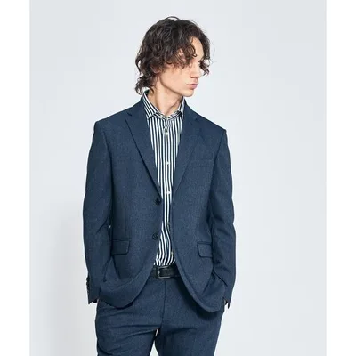 セットアップ 「セットアップ対応」デニムライク ジャケット / FLEX JACKET / 2WAYストレッチ 防シワ性 手洗い可 メンズ レディース