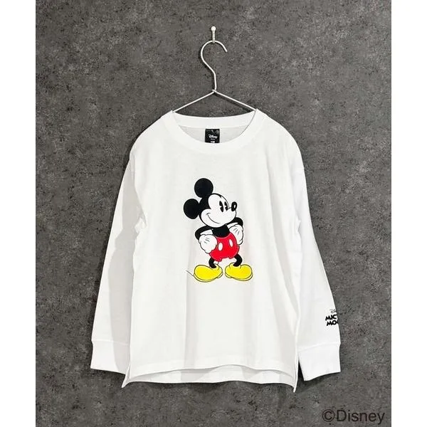 tシャツ 「Disney/ディズニー」 MICKEY ミッキーマウス キッズ オーバーサイズ 長袖Tシャツ キッズ 子供服 男の子 女の子