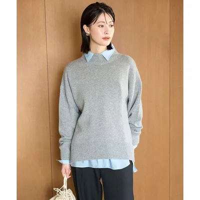 タートルネック ニット セーター カシミヤブレンドニット ハイネック レディース