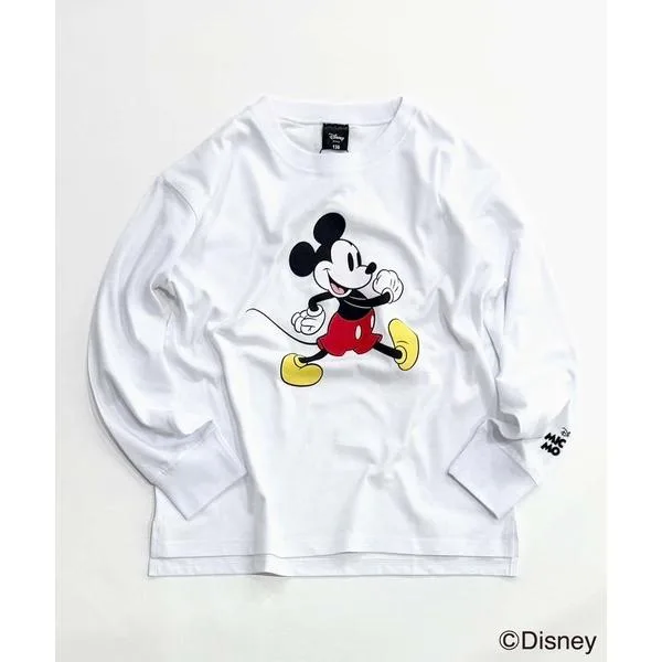 tシャツ 「Disney/ディズニー」 MICKEYミッキーマウス キッズ オーバーサイズロンT キッズ 子供服 男の子 女の子