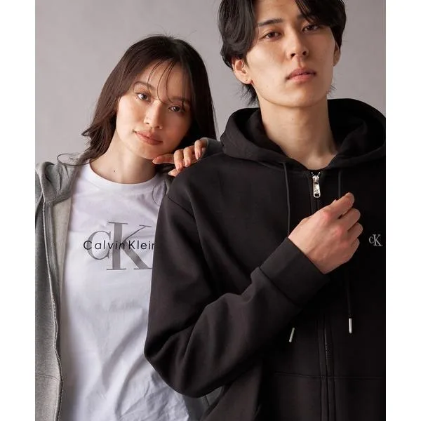 パーカー 裏起毛 「ブランド公式」「ユニセックス」 ロングスリーブ アーカイブロゴ フリースジップパーカー メンズ レディース