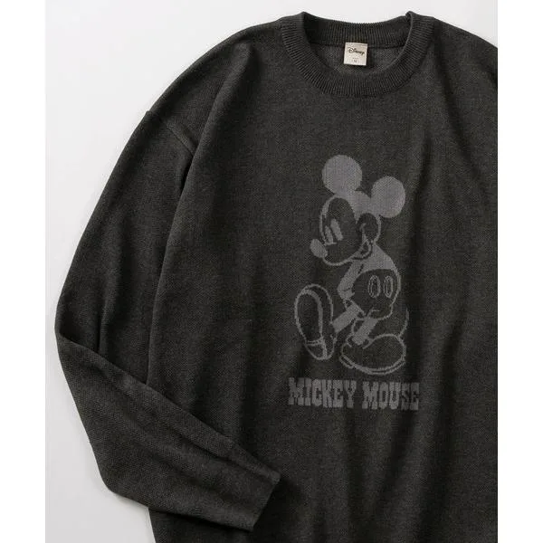 ニット セーター 「71」「Disney/ディズニー」MICKEY MOUSE/ミッキーマウス ジャガードニット レディース メンズ