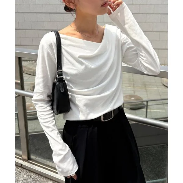 tシャツ 「NOGLE/ノグル」2wayオフショルロンT レディース