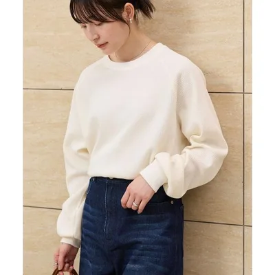 tシャツ ラグランスリーブリンガーワッフルロングスリーブTシャツ「抗菌防臭」「THE CRAFT CREW PRODUCTS」 レディース