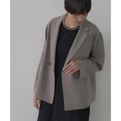 ジャケット テーラードジャケット Comfy SET UP|ダブルブレストイージージャケット「セットアップ対応」 レディース