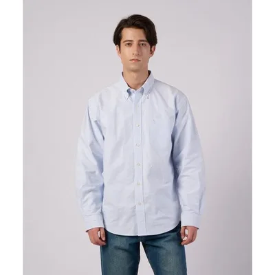 Shirt Oxford Striped/Checked Button Down Shirt Men's