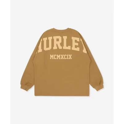 tシャツ 速乾 「Hurley/ハーレー」ヘビーウェイトサーマルロングTシャツ バックプリント 吸水速乾 オーバーサイズシルエット THERMAL BACK ARC LS