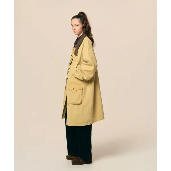 ステンカラーコート コート NAUTICA/ノーティカ クラッシュド ダックロングコート ヴィンテージ レディース