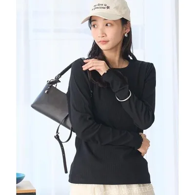 tシャツ 「定番/再入荷/新色登場」メロークルーネックロンT レディース