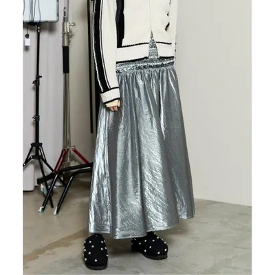 スカート Metallic Flare Skirt / メタリックフレアスカート